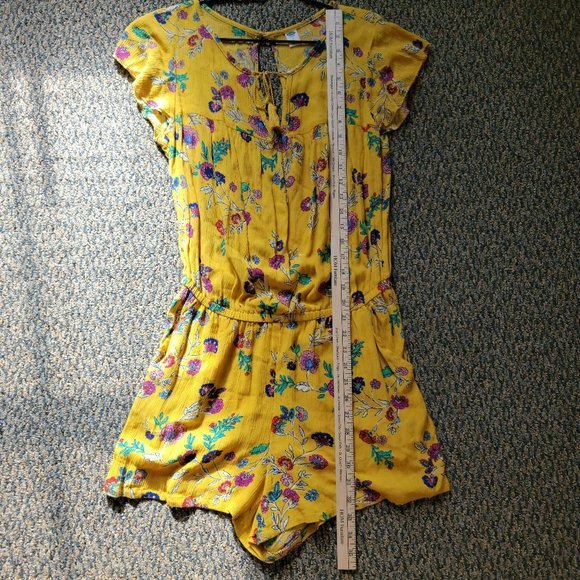 Old Navy Yellow Floral Romper Size Small - Picture 11 of 14